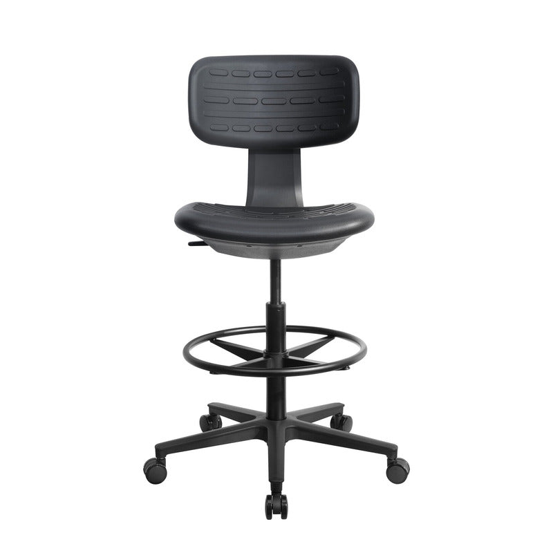 hjh OFFICE TOP WORK B Counterstuhl Kunstleder schwarz ohne Armlehnen - 4064323108344