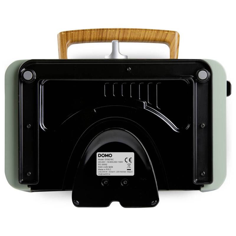 DOMO Sandwich-Waffle-Grill 3-in-1 Waffeleisen Salbei-Grün 1100 W kompakt - 5411397168504