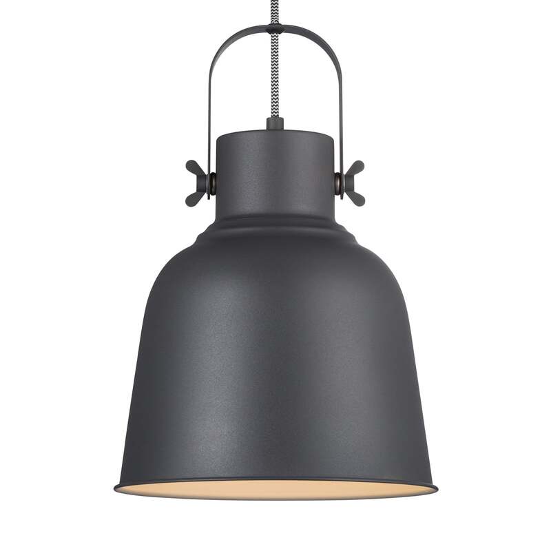 Nordlux Pendelleuchte Adrian Hängeleuchte Hängelampe Leuchte in Schwarz Ø 25cm - 5701581461987