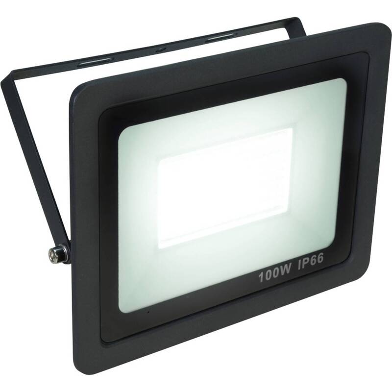 Eurolite Außenstrahler FL-100 SMD CW LED Flutlicht 100W Kaltweiß IP66 schwarz - 4026397695830