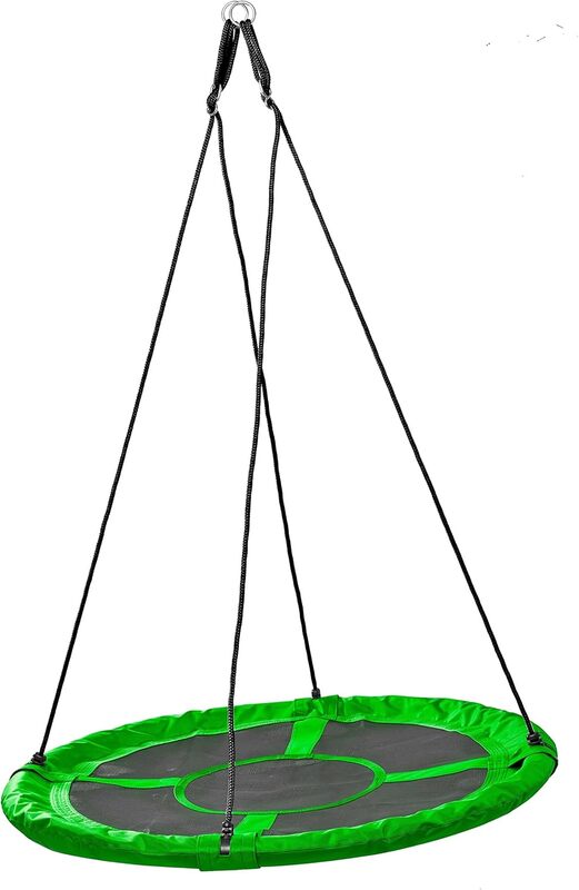 Izzy Nestschaukel Schaukel Garten Rundschaukel Outdoor Ø90cm Grün Kinder - 4047385733006