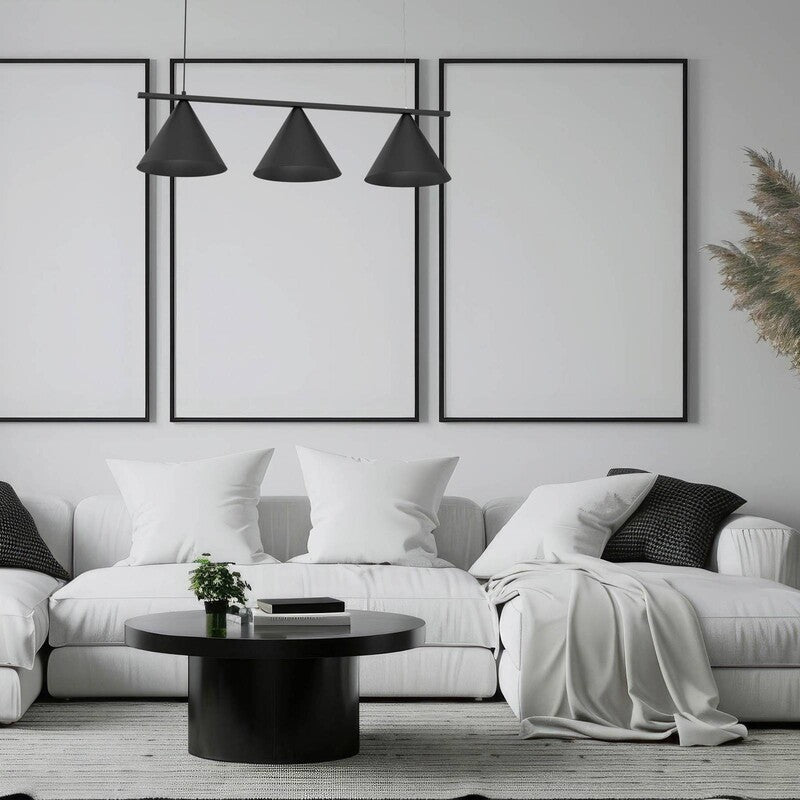 Milagro Hängelampe Pendelleuchte 3-flammig LED Lampe schwarz 400-900mm - 5902693709381