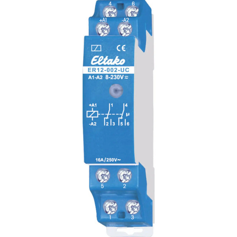 Eltako ER12-002-UC Schaltrelais Nennspannung230 V Schaltstrom max 4 A 2 Wechsler - 4010312205372