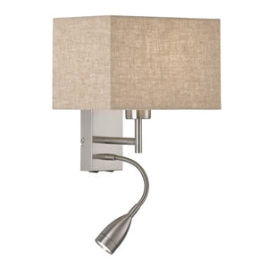 B-Ware FISCHER & HONSEL Wandlampe Leselicht Dream LED Leuchte mit Schalter nickel