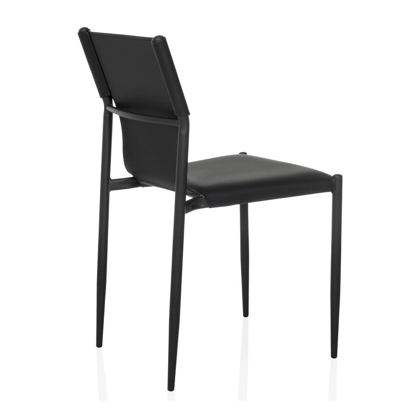 Besucherstuhl ELLON V Kunstleder schwarz 4-Fuß-Stahlgestell hjh OFFICE - 4064323038979