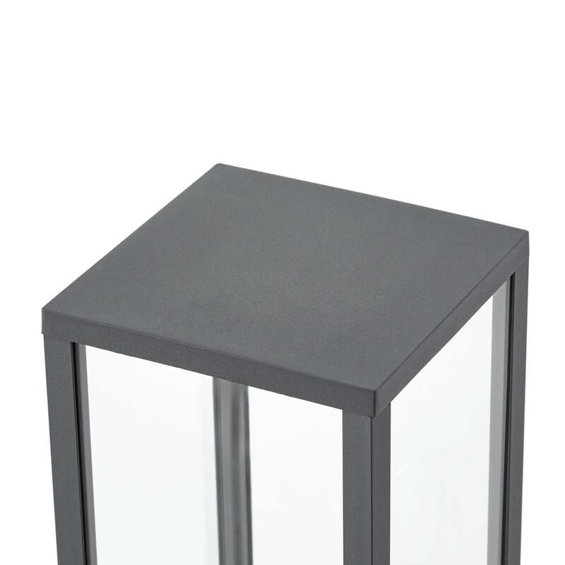 Lindby Wegeleuchte Peldar LED Gartenleuchte anthrazit 80cm mit Sensor IP44 - 4255830907234