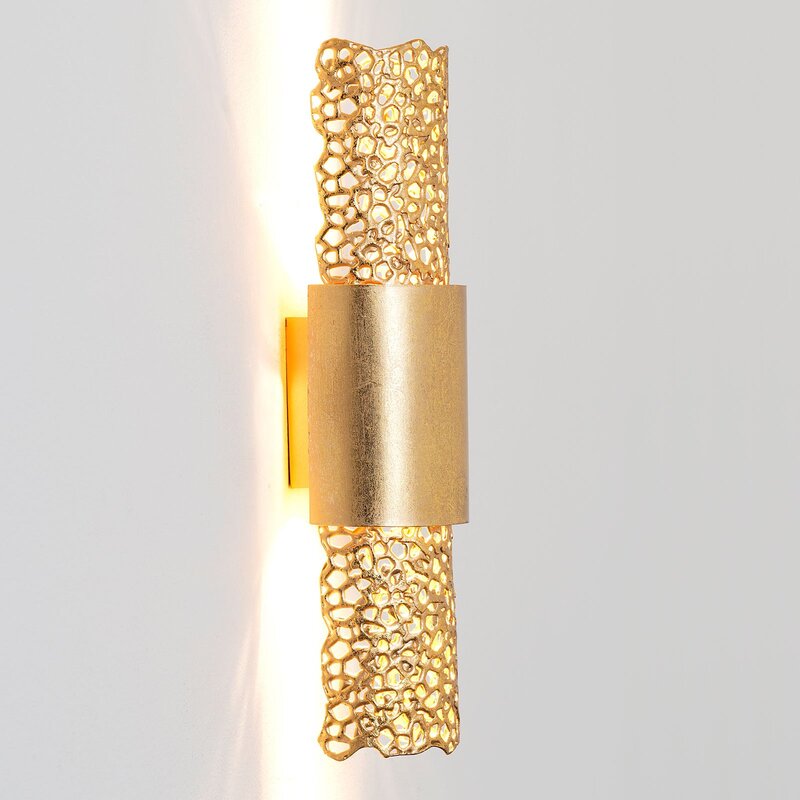 Holländer Wandleuchte Palazzo Wandlampe Wandlicht Deko-Flurleuchte Lampe gold - 4250151340487
