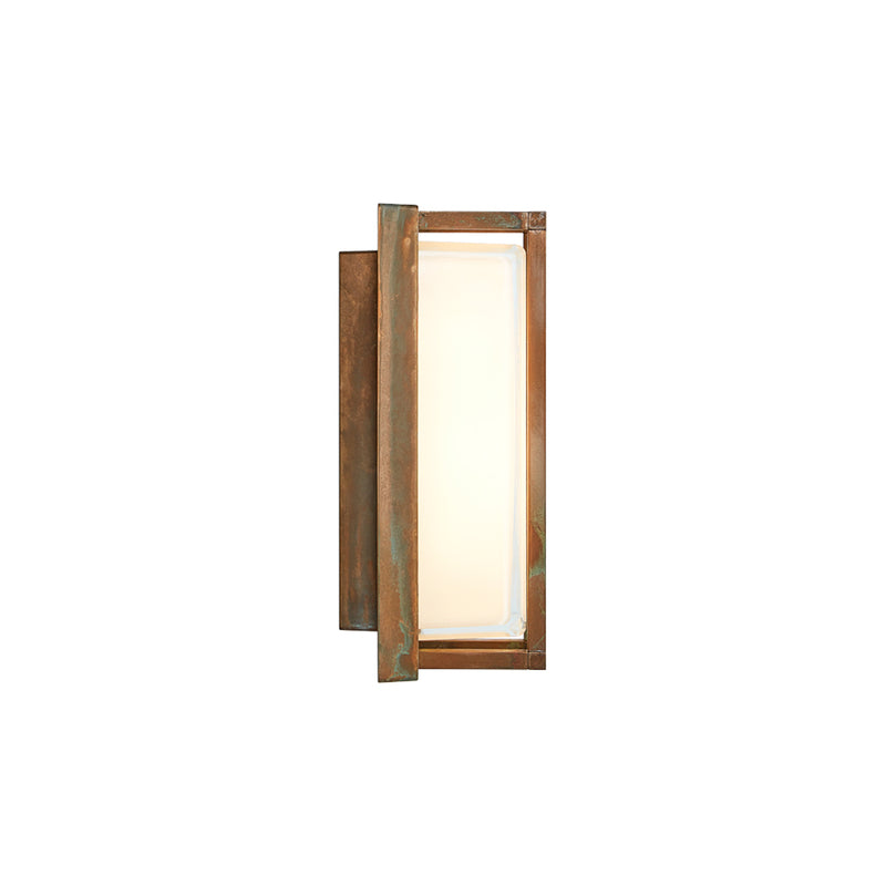 Moretti Luce Außenwandleuchte Gartenleuchte Ice Cubic 3413 messing antik IP65 - 8021035016349
