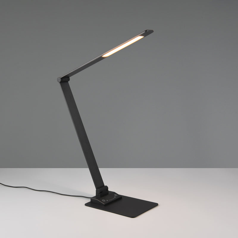 Trio Lighting LED-Tischleuchte Travis schwarz CCT dimmbar Touch USB Lampe Spot - 4017807600216