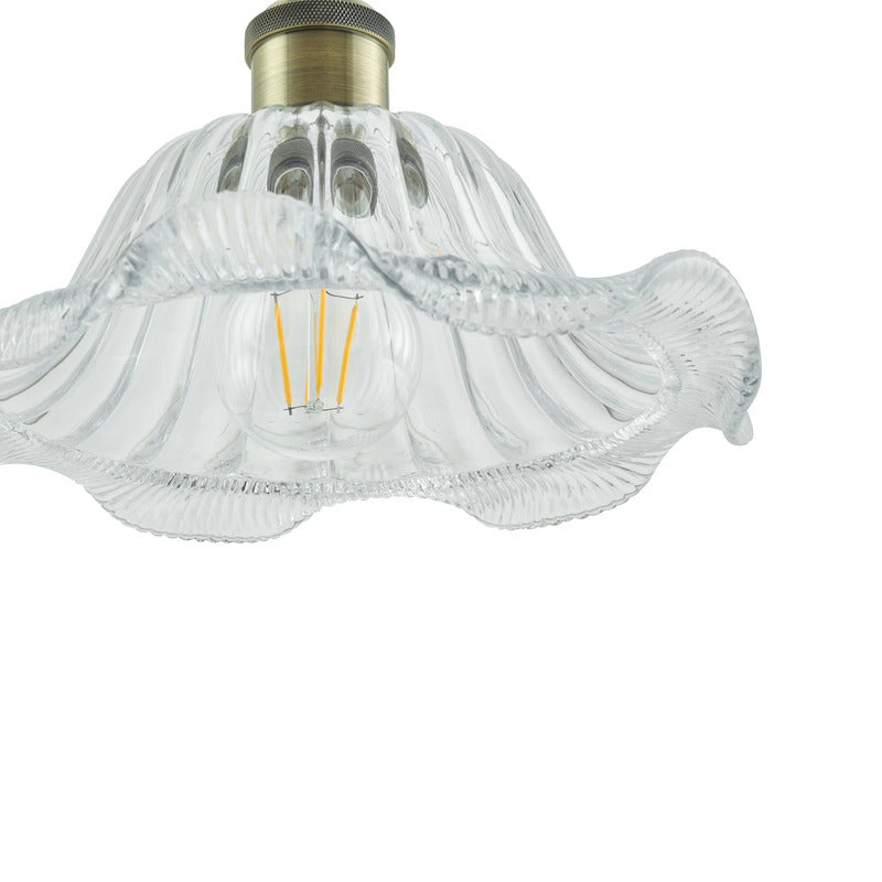 Lindby Pendelleuchte Hängeleuchte Ludowika LED Lampe Leuchte E27 transparent - 4251911797367