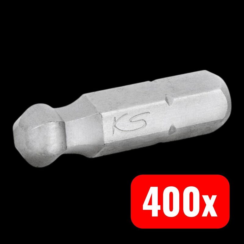 KS Tools Sechskant-Bit Werkzeugstahl vernickelt C 6.3 6mm 25mm 1 Stück 911.3708 - 4042146552919
