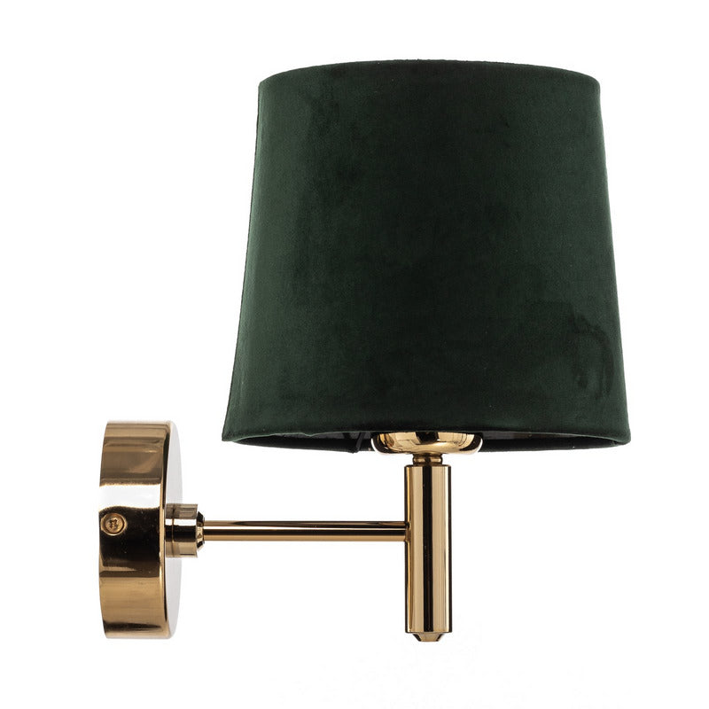Argon Wandleuchte Lampe Polo Plus Textilschirm messing grün - 5902553231083