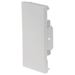 B-Ware Hager Endstück Abschlussstück Endkappe Grau Stahl 130mm x 68mm RAL7035