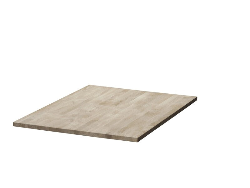 Tischplatte Eiche 180x80cm unbehandelt massiv Holzplatte für Möbelbau FSC - 4000868742858