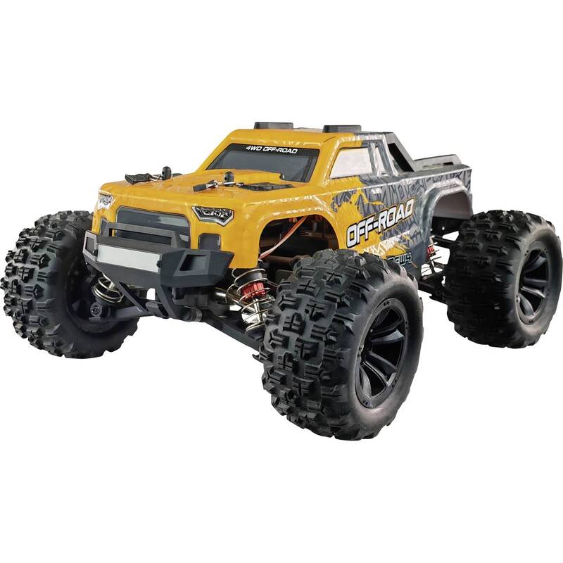 Amewi RC Modellauto MEW4 Monstertruck 1:16 Brushless 4WD 40 km/h RtR orange - 4262408971344