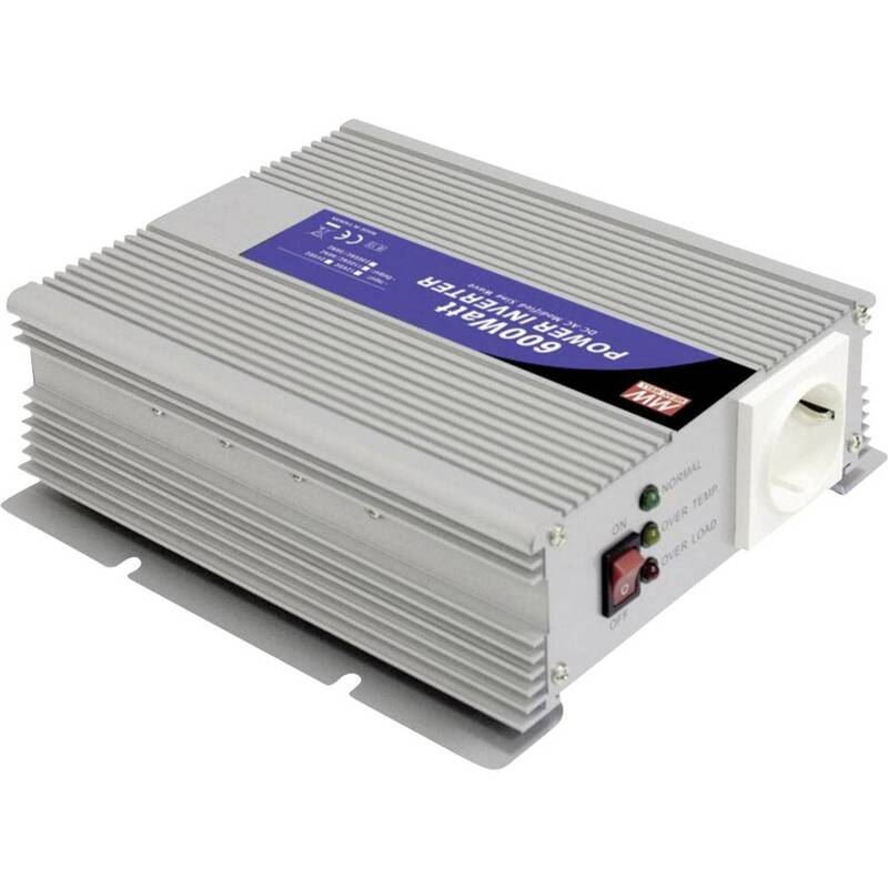 Mean Well Wechselrichter Stromwandler DC AC 12V 230V Batterieklemme - 4711287480695