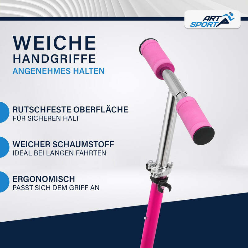 Cityroller Scooter Girl Power XXL Räder Fußständer Hinterradbremse Kinder - 4260304765746
