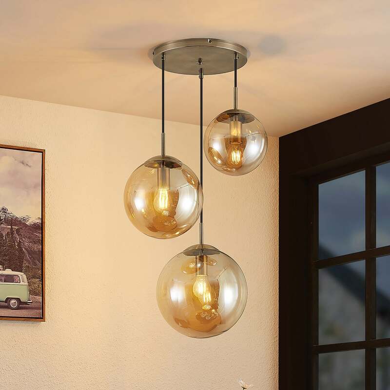Lindby Teeja Hängeleuchte Deckenlampe Pendelleuchte Deckenleuchte Lampe LED E27 - 4251911746051