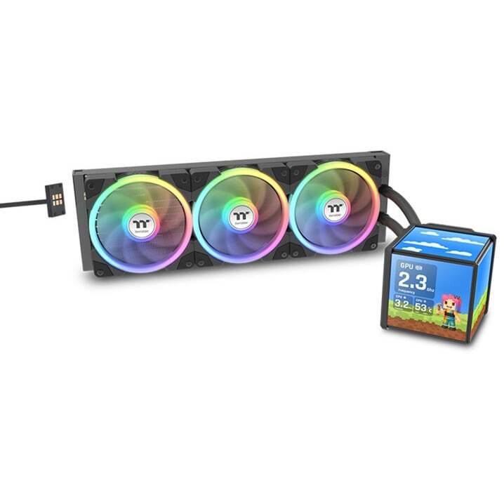 Thermaltake MINECUBE 360 All-in-One Wasserkühlung RGB CPU Kühler schwarz 360W - 4711658546234