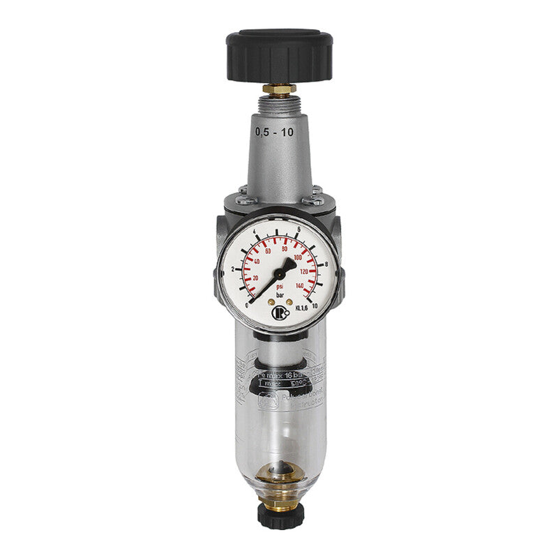 Riegler Filterregler Standard Druckluftregler G 1/2 3000l/min 0,5-10bar silber - 4047322338127