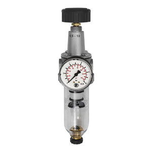 B-Ware Riegler Filterregler Standard Druckluftregler G 1/2 3000l/min 0,5-10bar silber