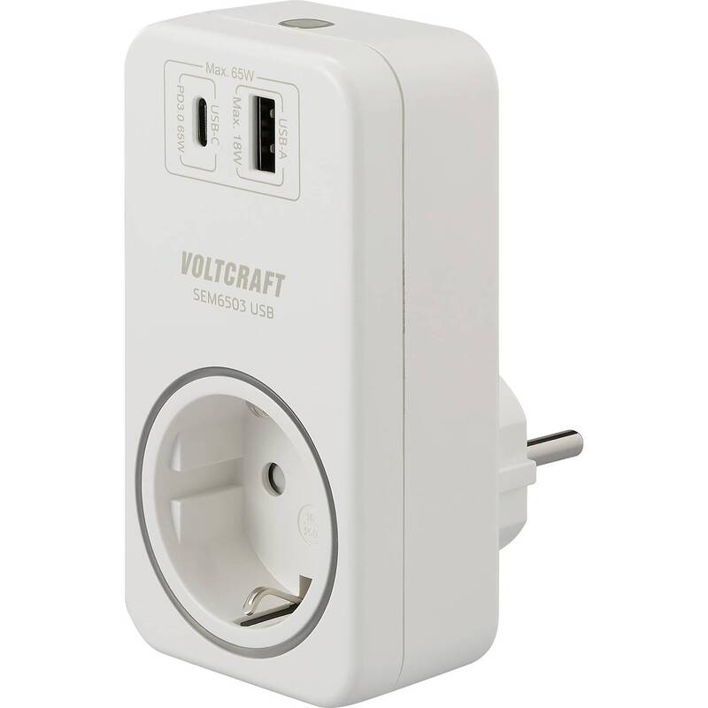 VOLTCRAFT Energiekosten-Messgerät SEM6503 USB-Schnittstelle Datenexport 3680W - 4064161293738