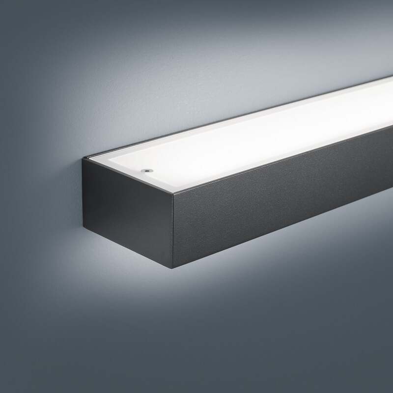 Helestra Wandleuchte Wandlampe Theia LED schwarz matt 60cm IP44 19W 2900K - 4022671113311