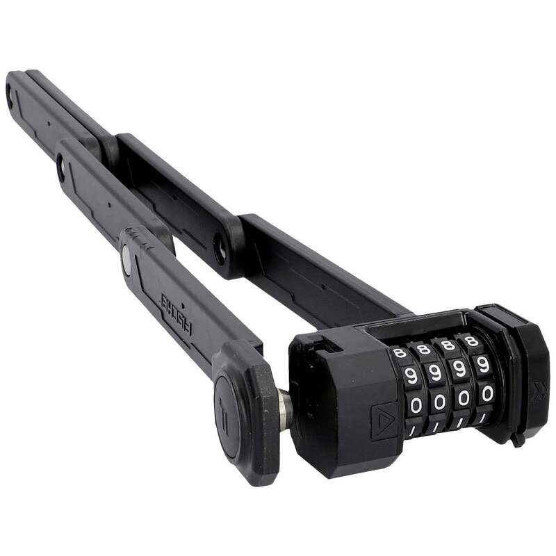 Fischer Fahrrad Faltschloss Zahlenschloss PROTEC FN85 85cm schwarz 25mm dick - 4008153029479