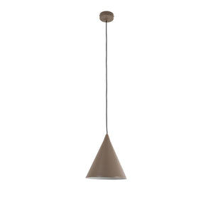 B-Ware Hängeleuchte Pendelleuchte Lampe beige Metall Kegel E27 24cm Form