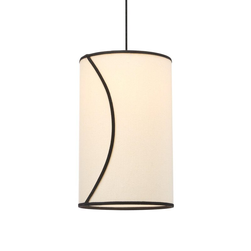 PR Home Hängelampe Pendelleuchte Ava Bio Baumwolle cremefarben Lampenschirm - 7330976142361