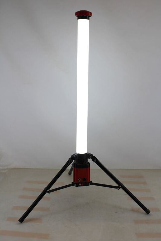 STIER Akku-Baustrahler 360° 3500 Lumen LED Baustrahler mit Stativ 120 cm 36 W - 4251709614906