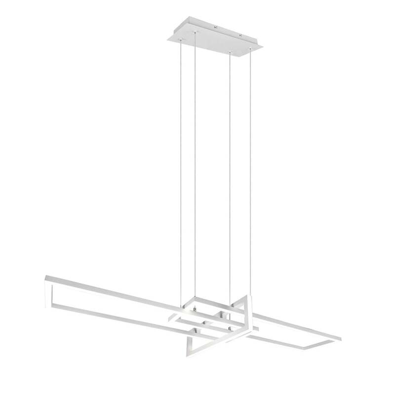 TRIO LIGHTING Hängeleuchte Salinas LED Pendelleuchte dimmbar 4000K weiß matt - 4017807487930