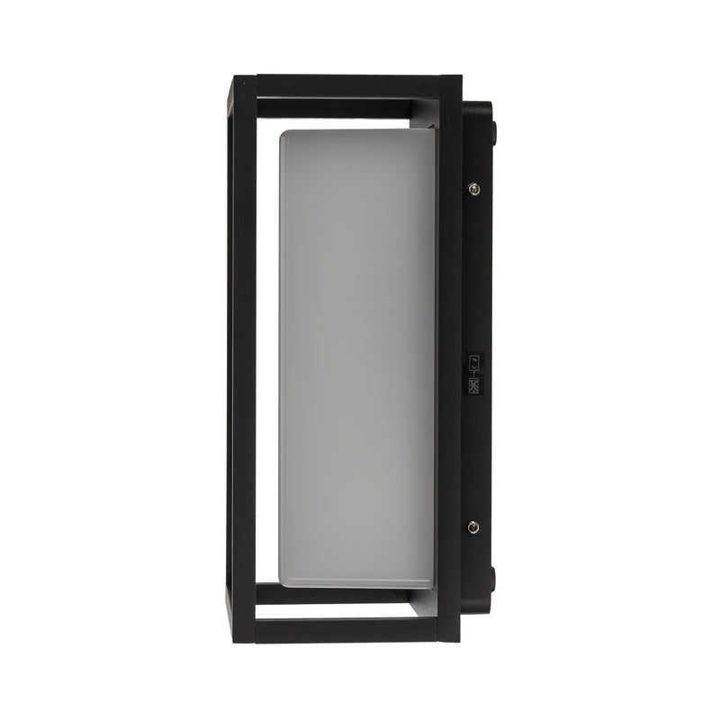 Lucande Außenwandleuchte Ilirian LED Gartenlampe Wandleuchte anthrazit 15x25cm - 4251096573138