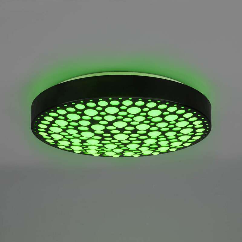 Reality Deckenlampe Chizu LED dimmbar RGB Lampe Leuchte schwarz Ø40,5cm - 4017807538328