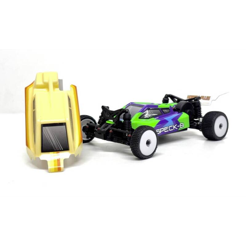 Hobby Plus RC Buggy Speck-B 1:24 2WD Elektro Modellauto Brushed Creme Grün - 4250650968588