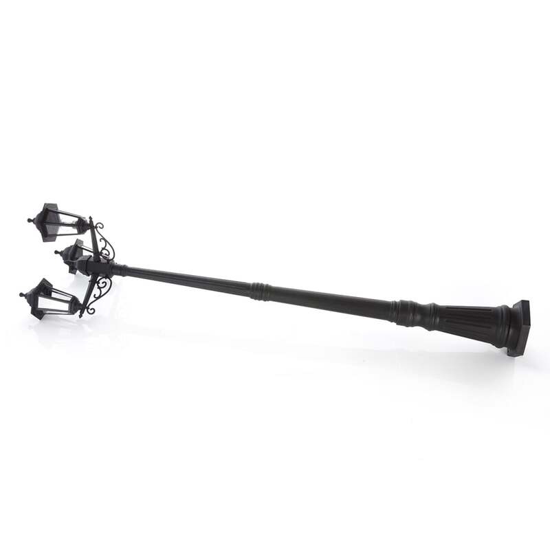 Lindby Außenleuchte Gartenleuchte Kandelaber Nane LED nostalgisch schwarz 217cm - 4251096561371