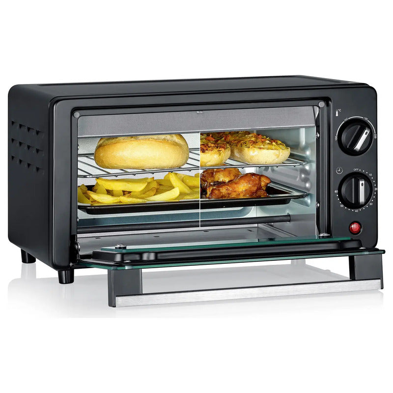 Severin Minibackofen 9 l Elektroofen mit Timerfunktion und Grill 800 W 220 °C - 4069486001839