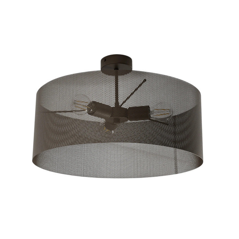 Domiluce Deckenlampe Leuchte Zofia kaffeebraun Metall E27 50cm 3-flammig Lampe - 5905563004425