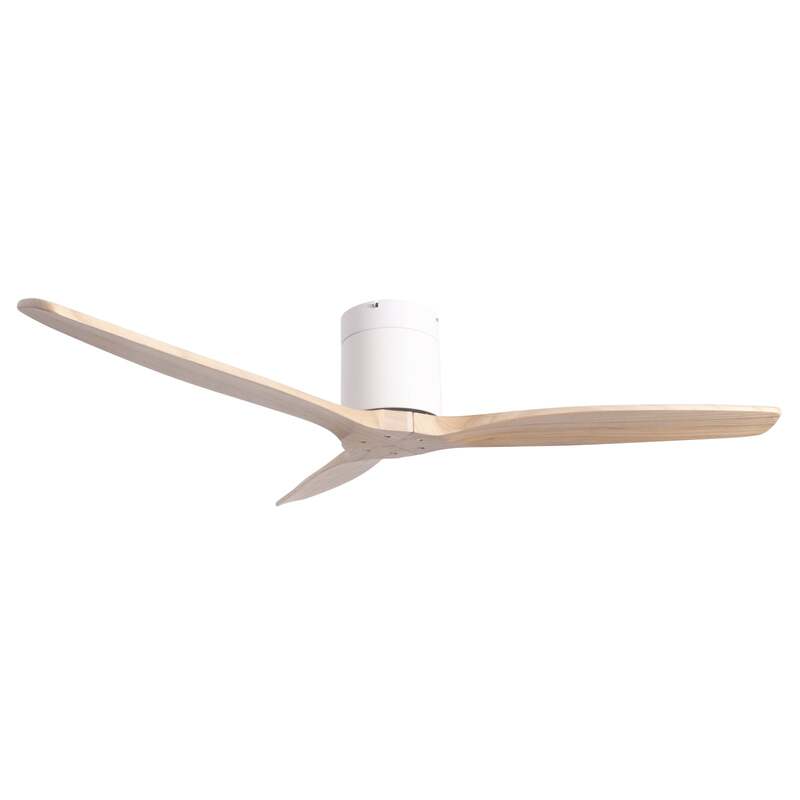 Lucande Deckenventilator Vindur weiß Holz DC leise für Räume bis 15 m² - 4251911779837
