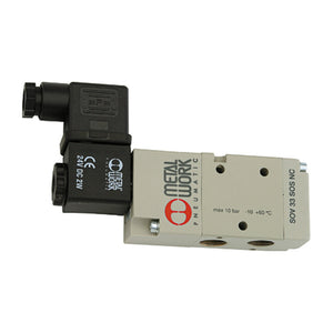 B-Ware Riegler Wegeventil Ventil Elektropneumatik 3/2 monostabil G 1/4 NC 24V DC