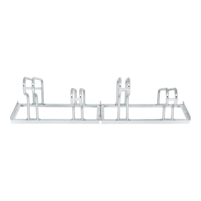 STIER Fahrradständer für 4 Räder Stahl verzinkt stabiler Bügelparker 1400x560mm - 4251709616986