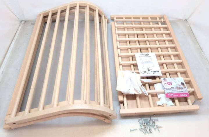 Babybay Boxspring Comfort Plus Natur Beistellbett für Boxspringbetten Beige - 2000578978105