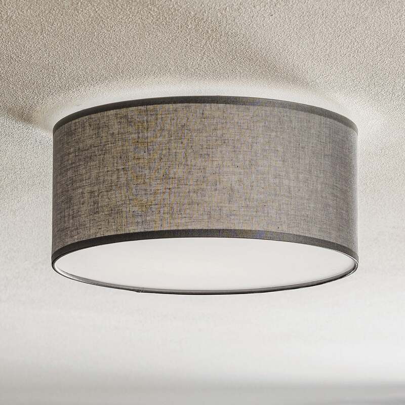 TK-Lighting Deckenleuchte Rondo grau LED Lampe dimmbar Metall Ø 30 cm 13 cm hoch - 5901780533328