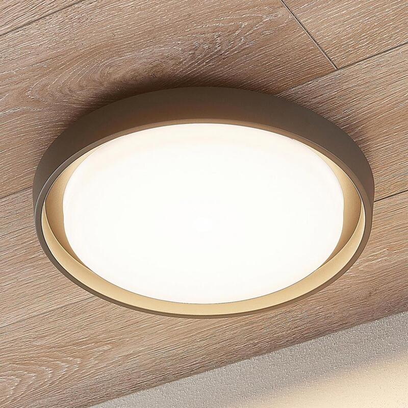 Lucande LED-AußenDeckenlampe Deckenlampe Deckenlampe Lampe Birta rund 34cm - 4251096556124