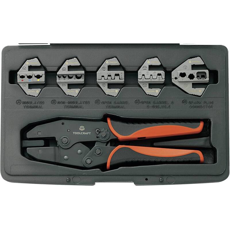 TOOLCRAFT Crimpzange Zange Werkzeug Kombizange Crimpwerkzeug 6-teilig Set - 4016138823608
