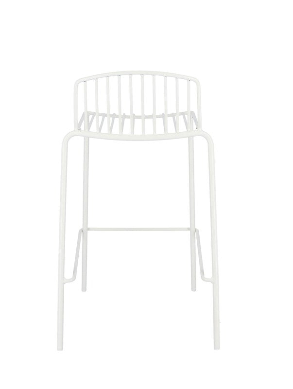 Jan Kurtz Barstuhl Hocker Mori Outdoor 49 x 81 x 49 cm Sitzhöhe 65 cm weiß - 4021224424232