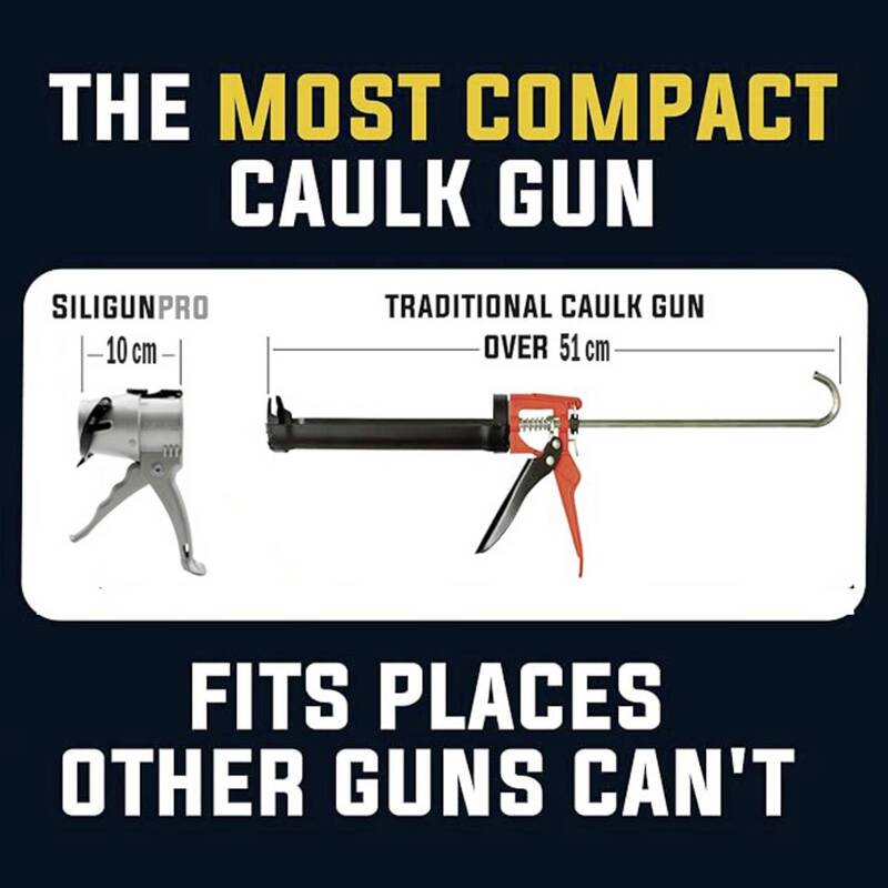 Siligun Kartuschenpistole Siligun Pro Compact Dichtpistole Aluminium 430g 14,8cm - 0721749899891