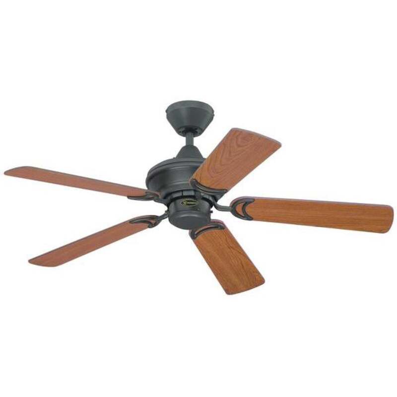 Westinghouse Deckenventilator Nevada leise Lüfter Stahl Holz 105cm bis 15m² - 4895105608734