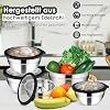 Joyfair Edelstahl-Mischschüssel Set 5-teilig schwarz hitzebeständig - 8715039264171