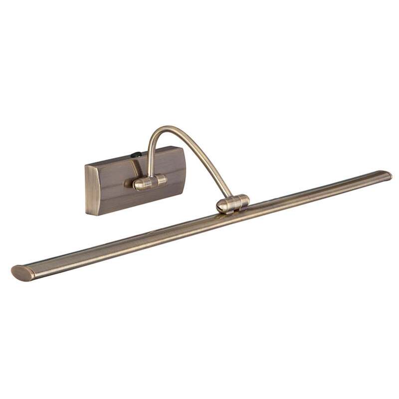Searchlight LED Bilderleuchte Head Wandleuchte warmweiß 64cm altmessing Lampe - 5053423021805